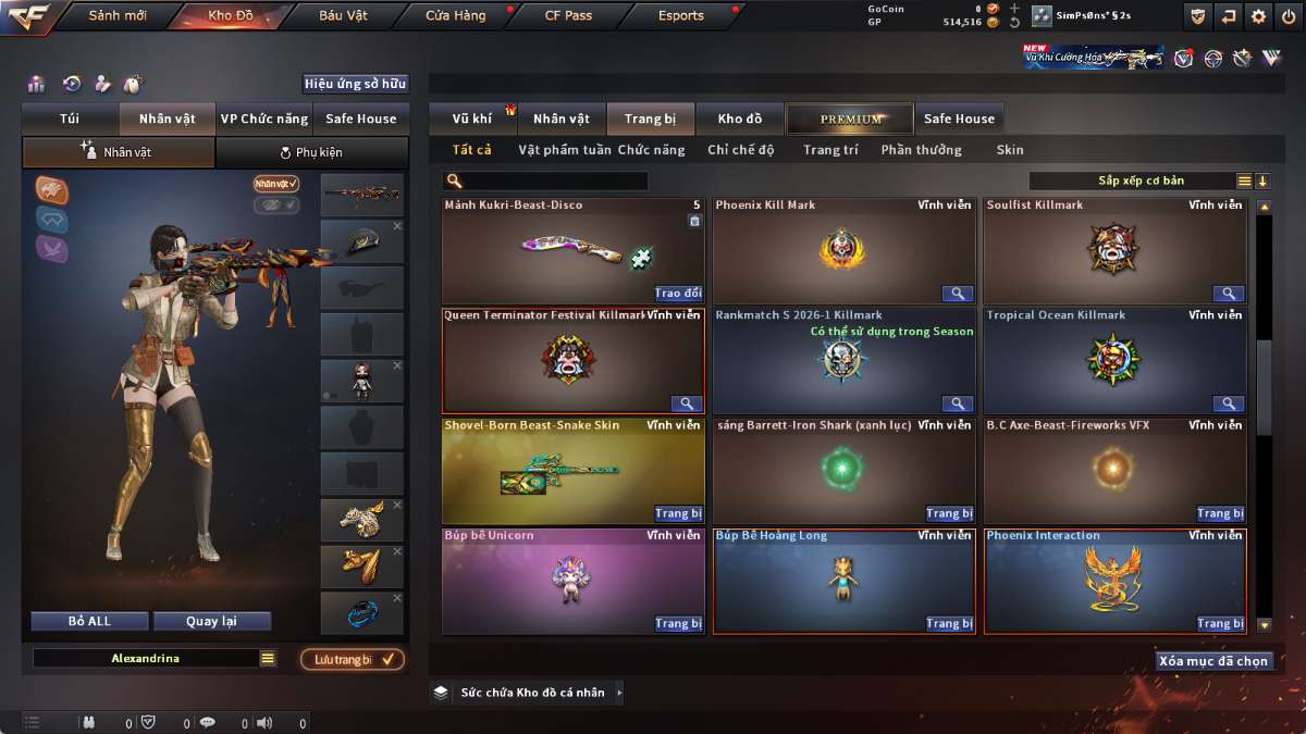 shop acc cf uy tin gia re